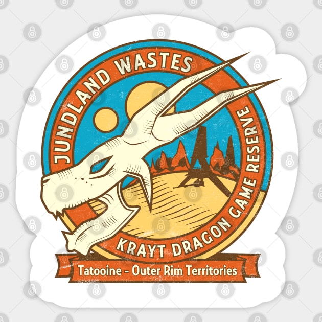 Krayt Dragon Game Reserve Sticker by synaptyx